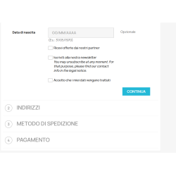 Casella accettazione trattamento dati nLPD