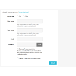 nFADP data processing acceptance box