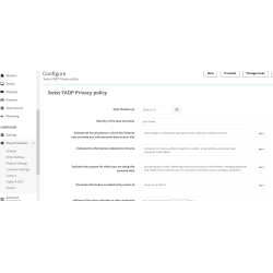 nFADP Privacy Policy Page and Text
